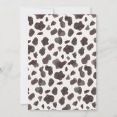 Invitation Premier Rodéo Wild West Cowboy Anniversaire (Dos)