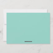Invitation PREMIER SAINT COMMUNION mini confetti menthe d'or (Dos)