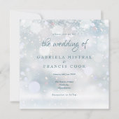 Invitation Premier Snowflakes Mariage d'hiver (Devant)