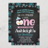 Invitation Premier tableau d'invitation d'anniversaire de (Devant / Derrière)