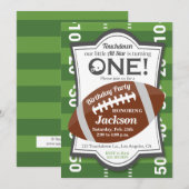 Invitation Premier touchdown All Star du football de (Devant / Derrière)