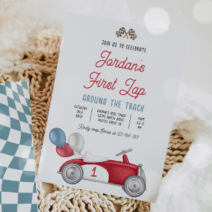 Invitation Premier tour autour de la piste de course Voiture 
