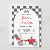 Invitation Premier tour autour de la piste de course Voiture  (Devant)