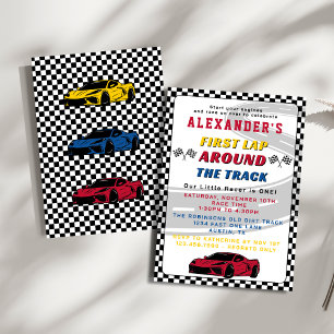 Invitation Premier tour autour de la piste Garçons 1er fête d