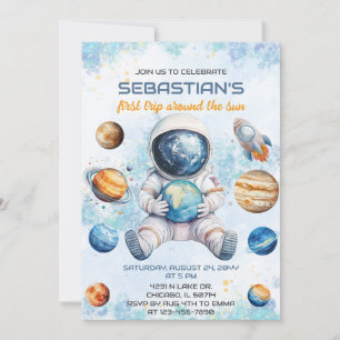 Invitation Premier Tour Autour du Soleil 1er Anniversaire