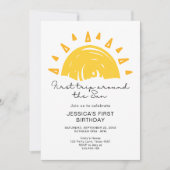 Invitation Premier Tour Autour du Soleil 1er Anniversaire (Devant)