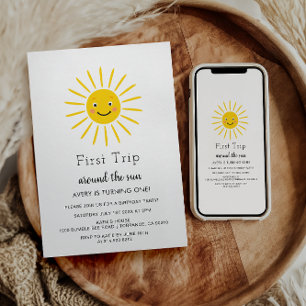 Invitation Premier Tour Autour du Soleil 1er Anniversaire