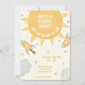 Invitation Premier Tour Autour du Soleil 1er Anniversaire (Devant)