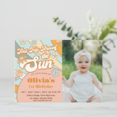 Invitation Premier voyage au soleil autour du soleil annivers (Debout devant)