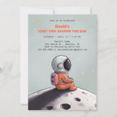 Invitation Premier voyage autour de l'astronaute solaire Anni (Devant)