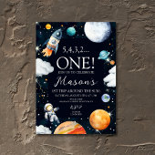 Invitation Premier Voyage Autour De L'Espace Soleil Anniversa