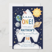 Invitation Premier voyage autour de l'Invitation de l'espace  (Devant)