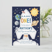 Invitation Premier voyage autour de l'Invitation de l'espace  (Debout devant)