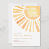 Invitation Premier voyage autour du 1er anniversaire du solei (Devant)