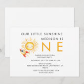 Invitation Premier voyage autour du soleil (Devant / Derrière)