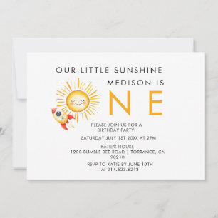 Invitation Premier voyage autour du soleil