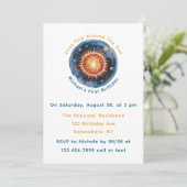 Invitation Premier Voyage Autour Du Soleil 1Er Anniversaire (Debout devant)