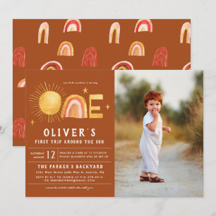 Invitation Premier Voyage Autour Du Soleil   1er anniversaire