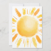 Invitation Premier Voyage Autour Du Soleil 1Er Anniversaire (Dos)