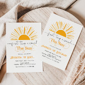 Invitation Premier voyage autour du soleil 1er anniversaire