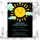 Invitation Premier voyage autour du soleil 1er anniversaire