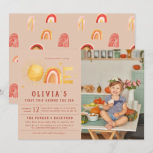 Invitation Premier Voyage Autour Du Soleil   1er anniversaire