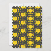 Invitation Premier voyage autour du soleil 1er anniversaire (Dos)