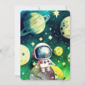 Invitation Premier Voyage Autour Du Soleil 1Er Anniversaire (Dos)