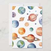 Invitation Premier Voyage Autour Du Soleil | 1er anniversaire (Dos)