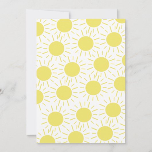 Invitation Premier Voyage Autour Du Soleil 1Er Anniversaire (Dos)