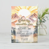 Invitation Premier voyage autour du soleil 1er anniversaire B (Debout devant)