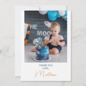 Invitation Premier voyage autour du soleil 1er anniversaire C (Dos)