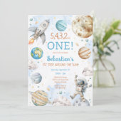 Invitation Premier voyage autour du Soleil 1er anniversaire d (Debout devant)