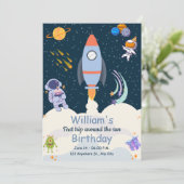 Invitation Premier voyage autour du soleil 1er anniversaire i (Debout devant)