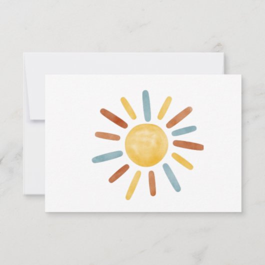 Invitation Premier voyage autour du soleil 1er anniversaire P (Dos)