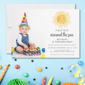 Invitation Premier voyage autour du soleil 1er anniversaire P