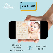 Invitation Premier voyage autour du soleil 1er anniversaire P