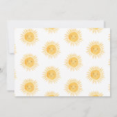 Invitation Premier voyage autour du soleil 1er anniversaire P (Dos)