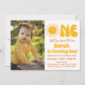 Invitation Premier Voyage Autour Du Soleil 1Er Anniversaire P (Devant)