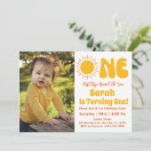 Invitation Premier Voyage Autour Du Soleil 1Er Anniversaire P (Debout devant)