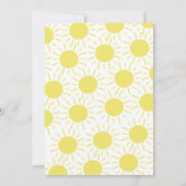 Invitation Premier voyage autour du soleil 1er anniversaire P (Dos)