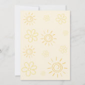 Invitation Premier voyage autour du soleil 1ère fille Anniver (Dos)