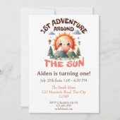 Invitation Premier voyage autour du soleil Anniversaire (Devant)
