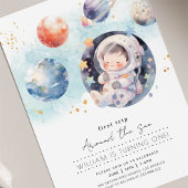 Invitation Premier Voyage Autour Du Soleil Anniversaire
