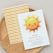 Invitation Premier Voyage Autour Du Soleil Anniversaire