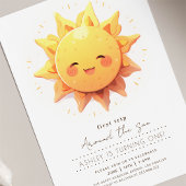 Invitation Premier Voyage Autour Du Soleil Anniversaire