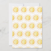 Invitation premier voyage autour du soleil Anniversaire Invit (Dos)