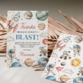 Invitation Premier voyage autour du soleil Anniversaire Merci