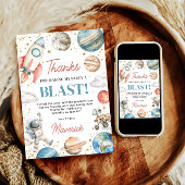 Invitation Premier voyage autour du soleil Anniversaire Merci