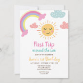 Invitation Premier Voyage Autour Du Soleil & Arc-En-Ciel 1er  (Devant)